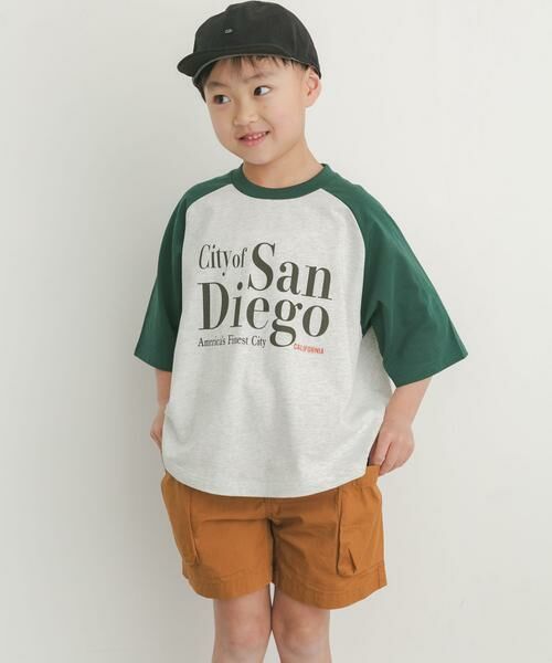 URBAN RESEARCH DOORS / アーバンリサーチ ドアーズ トップス | ロゴプリントラグランTシャツ(KIDS) | 詳細4