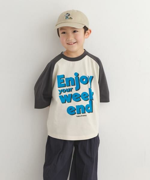 URBAN RESEARCH DOORS / アーバンリサーチ ドアーズ トップス | ロゴプリントラグランTシャツ(KIDS) | 詳細10