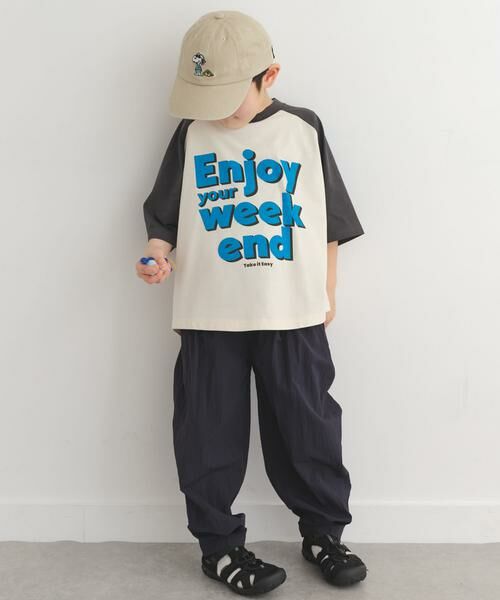 URBAN RESEARCH DOORS / アーバンリサーチ ドアーズ トップス | ロゴプリントラグランTシャツ(KIDS) | 詳細14