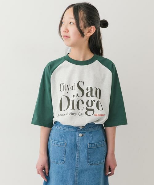 URBAN RESEARCH DOORS / アーバンリサーチ ドアーズ トップス | 『150サイズ』ロゴプリントラグランTシャツ(KIDS) | 詳細2