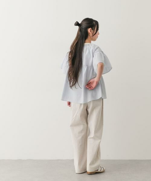 URBAN RESEARCH DOORS / アーバンリサーチ ドアーズ トップス | 『150サイズあり』ストライプ2wayサッカーブラウス(KIDS) | 詳細5