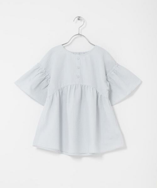 URBAN RESEARCH DOORS / アーバンリサーチ ドアーズ トップス | 『150サイズあり』ストライプ2wayサッカーブラウス(KIDS) | 詳細7