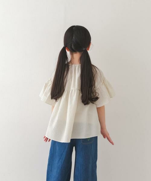 URBAN RESEARCH DOORS / アーバンリサーチ ドアーズ トップス | 『150サイズあり』ストライプ2wayサッカーブラウス(KIDS) | 詳細26