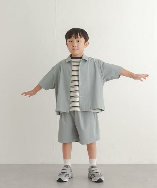 URBAN RESEARCH DOORS / アーバンリサーチ ドアーズ トップス | 『150サイズあり』『親子リンク』『UR TECH』サマシェアシャツカーディガン(KIDS) | 詳細16