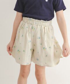 URBAN RESEARCH DOORS / アーバンリサーチ ドアーズ パンツ | 『150サイズあり』フラワー刺繍ショートパンツ(KIDS)