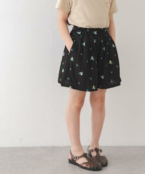 URBAN RESEARCH DOORS / アーバンリサーチ ドアーズ パンツ | 『150サイズあり』フラワー刺繍ショートパンツ(KIDS) | 詳細10