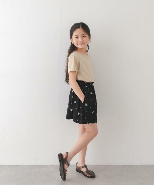 URBAN RESEARCH DOORS / アーバンリサーチ ドアーズ パンツ | 『150サイズあり』フラワー刺繍ショートパンツ(KIDS) | 詳細11