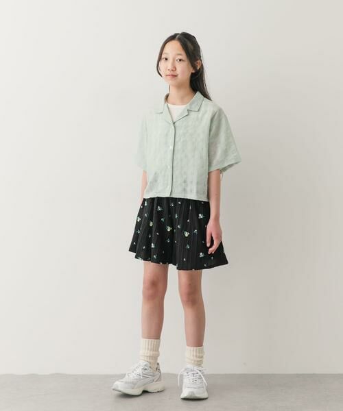 URBAN RESEARCH DOORS / アーバンリサーチ ドアーズ パンツ | 『150サイズあり』フラワー刺繍ショートパンツ(KIDS) | 詳細6