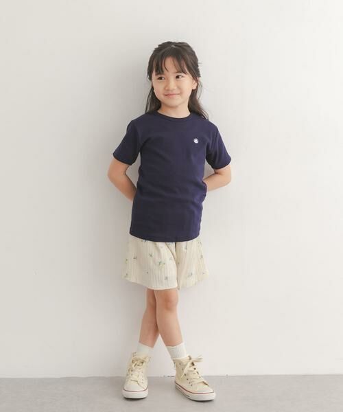 URBAN RESEARCH DOORS / アーバンリサーチ ドアーズ パンツ | 『150サイズあり』フラワー刺繍ショートパンツ(KIDS) | 詳細12