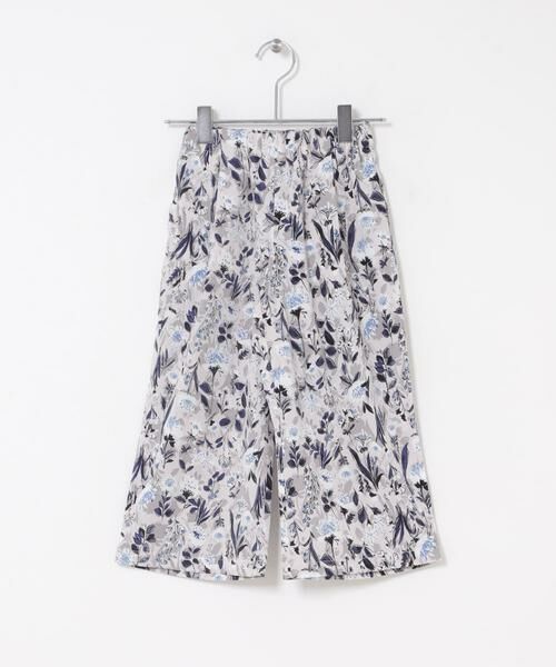 URBAN RESEARCH DOORS / アーバンリサーチ ドアーズ パンツ | 『親子リンク』フラワープリントイージーパンツ(KIDS)（グレー系その他）
