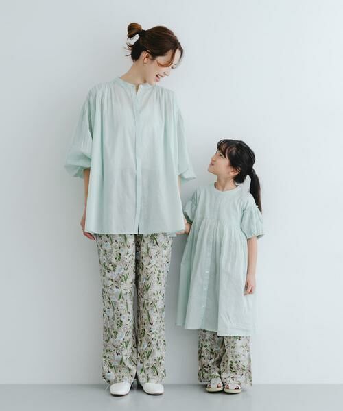 URBAN RESEARCH DOORS / アーバンリサーチ ドアーズ パンツ | 『親子リンク』フラワープリントイージーパンツ(KIDS)（ベージュ系その他）