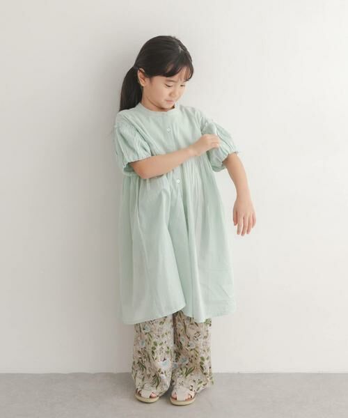 URBAN RESEARCH DOORS / アーバンリサーチ ドアーズ ワンピース | 『親子リンク』コットンボイルパフスリーブワンピース(KIDS) | 詳細23