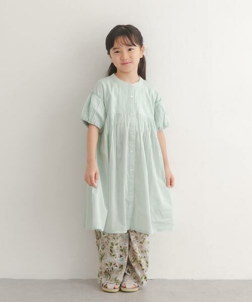 URBAN RESEARCH DOORS / アーバンリサーチ ドアーズ ワンピース | 『親子リンク』コットンボイルパフスリーブワンピース(KIDS) | 詳細24
