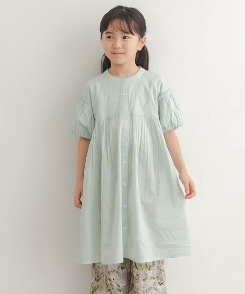 URBAN RESEARCH DOORS / アーバンリサーチ ドアーズ ワンピース | 『親子リンク』コットンボイルパフスリーブワンピース(KIDS) | 詳細8