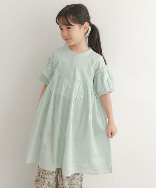 URBAN RESEARCH DOORS / アーバンリサーチ ドアーズ ワンピース | 『親子リンク』コットンボイルパフスリーブワンピース(KIDS) | 詳細9