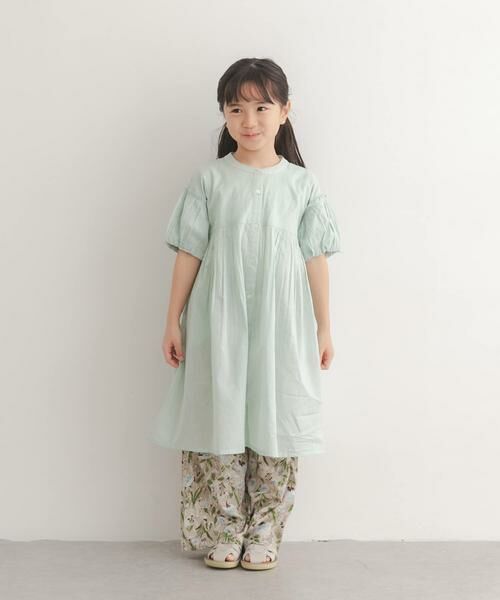 URBAN RESEARCH DOORS / アーバンリサーチ ドアーズ ワンピース | 『親子リンク』コットンボイルパフスリーブワンピース(KIDS) | 詳細13
