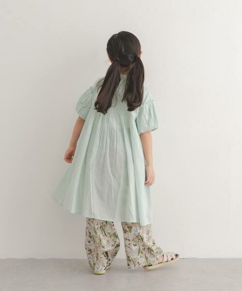 URBAN RESEARCH DOORS / アーバンリサーチ ドアーズ ワンピース | 『親子リンク』コットンボイルパフスリーブワンピース(KIDS) | 詳細15