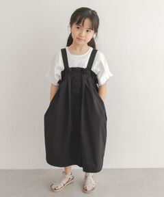 URBAN RESEARCH DOORS / アーバンリサーチ ドアーズ ワンピース | 撥水ワークジャンパースカート(KIDS)
