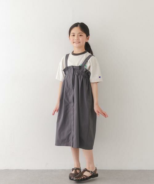 URBAN RESEARCH DOORS / アーバンリサーチ ドアーズ ワンピース | 『接触冷感/イージーケア』撥水ワークジャンパースカート(KIDS) | 詳細30
