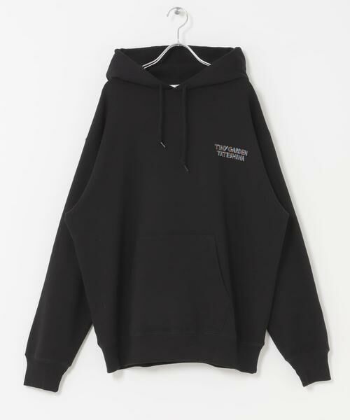 URBAN RESEARCH DOORS / アーバンリサーチ ドアーズ パーカー | TGT ロゴプリント フーディ（ブラック）