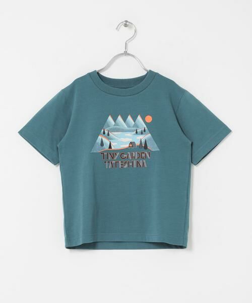 URBAN RESEARCH DOORS / アーバンリサーチ ドアーズ トップス | TGT イラストプリント Tシャツ(KIDS)（グリーン）