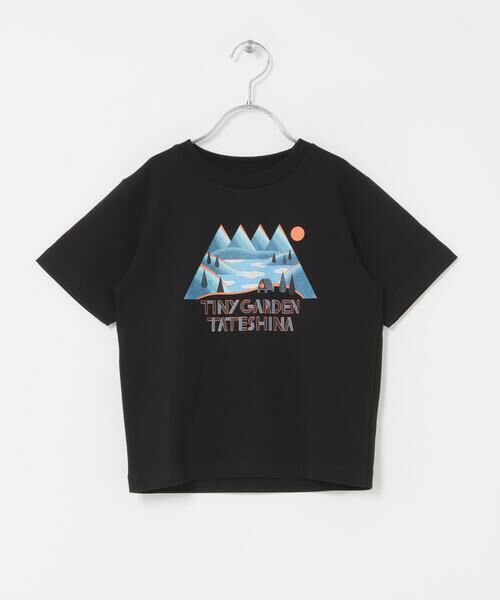 URBAN RESEARCH DOORS / アーバンリサーチ ドアーズ トップス | TGT イラストプリント Tシャツ(KIDS)（ブラック）