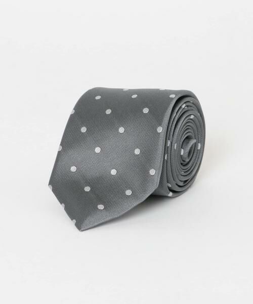 URBAN RESEARCH DOORS / アーバンリサーチ ドアーズ ネクタイ | LIFE STYLE TAILOR　26SS国内タイドット2（グレー）