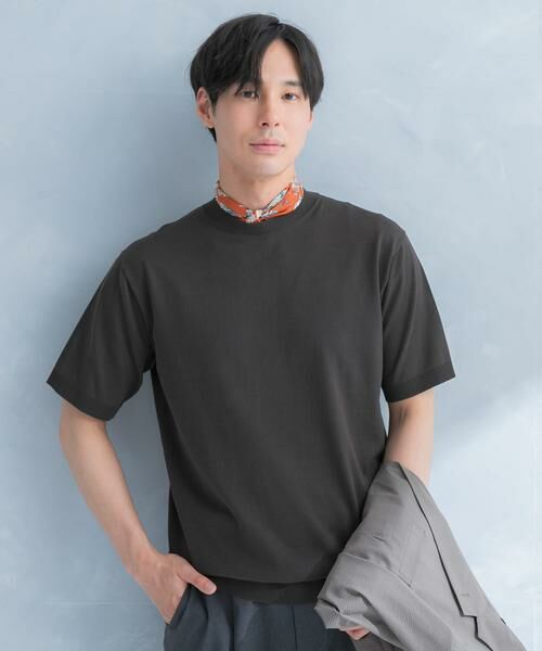 URBAN RESEARCH DOORS / アーバンリサーチ ドアーズ シャツ・ブラウス | LIFE STYLE TAILOR　ハイゲージクルーネック半袖ニット | 詳細3