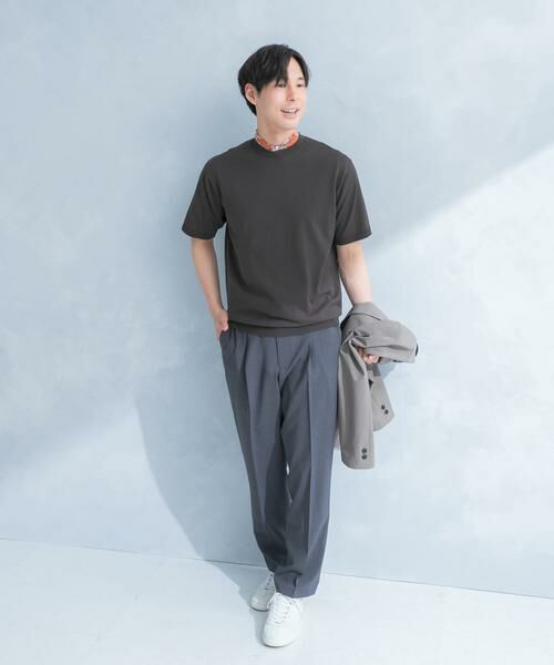 URBAN RESEARCH DOORS / アーバンリサーチ ドアーズ シャツ・ブラウス | LIFE STYLE TAILOR　ハイゲージクルーネック半袖ニット | 詳細6