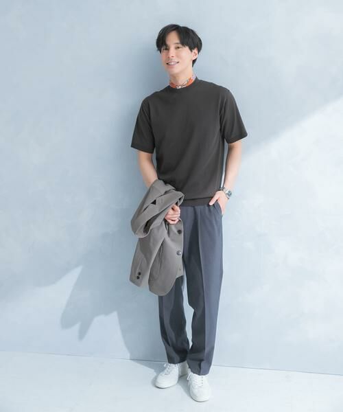 URBAN RESEARCH DOORS / アーバンリサーチ ドアーズ シャツ・ブラウス | LIFE STYLE TAILOR　ハイゲージクルーネック半袖ニット | 詳細7