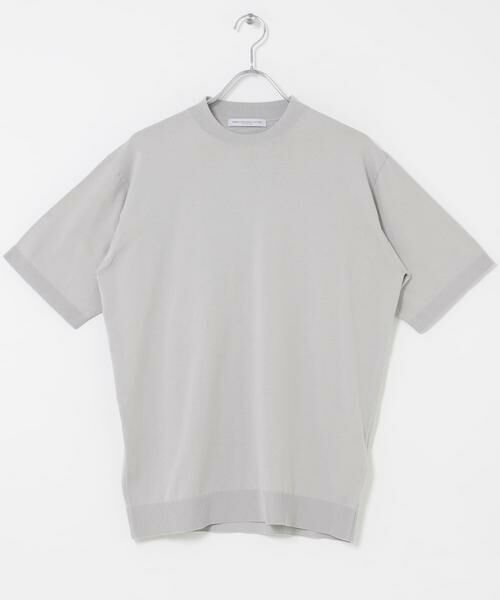 URBAN RESEARCH DOORS / アーバンリサーチ ドアーズ シャツ・ブラウス | LIFE STYLE TAILOR　ハイゲージクルーネック半袖ニット（アイボリー）