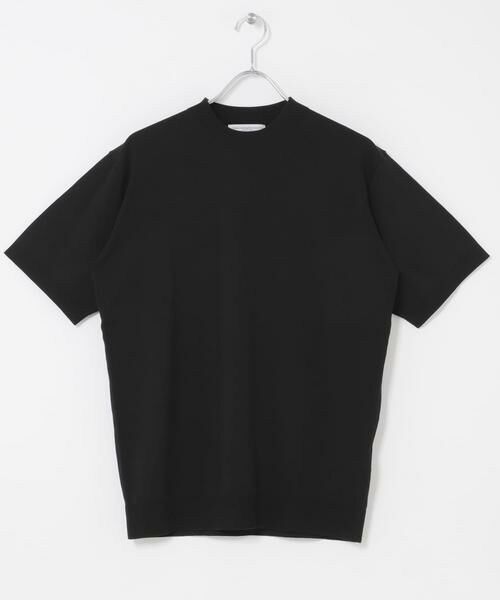 URBAN RESEARCH DOORS / アーバンリサーチ ドアーズ シャツ・ブラウス | LIFE STYLE TAILOR　ハイゲージクルーネック半袖ニット（ブラック）