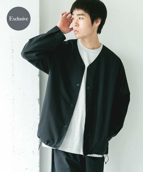 URBAN RESEARCH DOORS / アーバンリサーチ ドアーズ ノーカラージャケット | 『別注』Marmot×DOORS　DOTAIR CARDIGAN SHIRTS（スミクロ）
