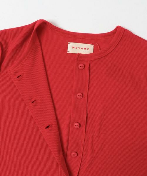 URBAN RESEARCH DOORS / アーバンリサーチ ドアーズ カーディガン・ボレロ | MEYAME　SOFT RIB SIDE STITCH CARDIGAN | 詳細2