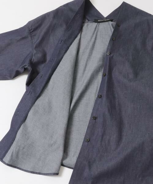 URBAN RESEARCH DOORS / アーバンリサーチ ドアーズ シャツ・ブラウス | mizuiro-ind　V NECK DENIM SHIRTS | 詳細2