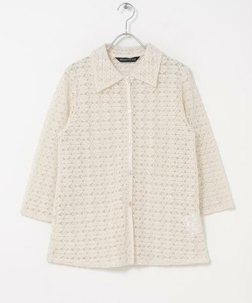 URBAN RESEARCH DOORS / アーバンリサーチ ドアーズ シャツ・ブラウス | mizuiro-ind　LACE SHIRTS（アイボリー）