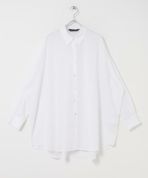 URBAN RESEARCH DOORS / アーバンリサーチ ドアーズ シャツ・ブラウス | mizuiro-ind　T/C SHEER WIDE SHIRTS（オフホワイト）