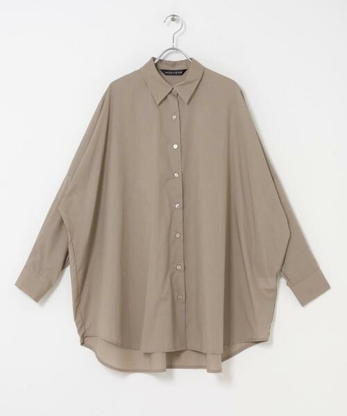 URBAN RESEARCH DOORS / アーバンリサーチ ドアーズ シャツ・ブラウス | mizuiro-ind　T/C SHEER WIDE SHIRTS（ベージュ）
