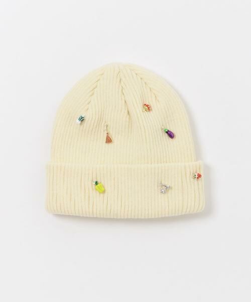 URBAN RESEARCH DOORS / アーバンリサーチ ドアーズ キャップ | LY　PLAY KNITWATCH（ホワイト）