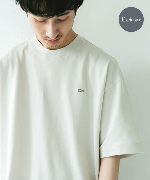URBAN RESEARCH DOORS / アーバンリサーチ ドアーズ Tシャツ | 『別注』LACOSTE×DOORS　MOSS STITCH SHORT-SLEEVE T-SHIRTS（アイボリー）