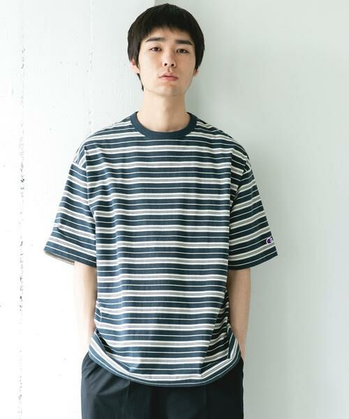 URBAN RESEARCH DOORS / アーバンリサーチ ドアーズ Tシャツ | 『別注』CHAMPION×DOORS　BORDER T-SHIRTS | 詳細8