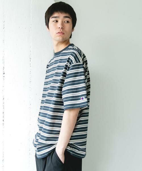 URBAN RESEARCH DOORS / アーバンリサーチ ドアーズ Tシャツ | 『別注』CHAMPION×DOORS　BORDER T-SHIRTS | 詳細10