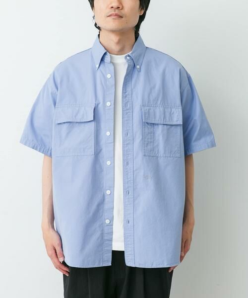 URBAN RESEARCH DOORS / アーバンリサーチ ドアーズ シャツ・ブラウス | THE NORTH FACE PURPLE LABEL　BUTTONDOWN FIELD SHORT-SLEEVE SHIRTS（ブルー）