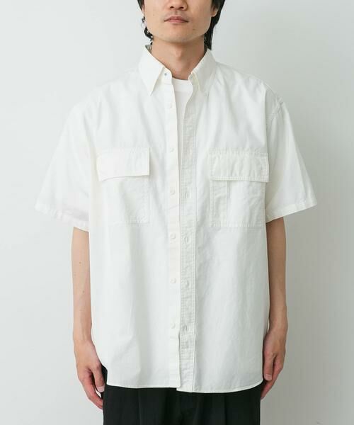 URBAN RESEARCH DOORS / アーバンリサーチ ドアーズ シャツ・ブラウス | THE NORTH FACE PURPLE LABEL　BUTTONDOWN FIELD SHORT-SLEEVE SHIRTS（ホワイト）