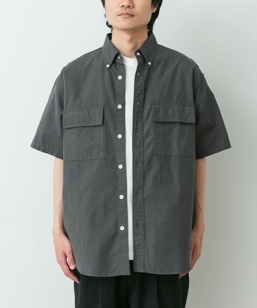 URBAN RESEARCH DOORS / アーバンリサーチ ドアーズ シャツ・ブラウス | THE NORTH FACE PURPLE LABEL　BUTTONDOWN FIELD SHORT-SLEEVE SHIRTS（チャコールグレー）