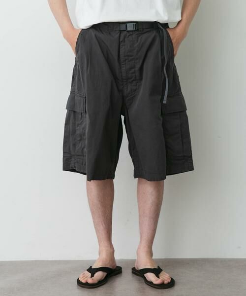 URBAN RESEARCH DOORS / アーバンリサーチ ドアーズ ショート・ハーフ・半端丈パンツ | THE NORTH FACE PURPLE LABEL　RIPSTOP FLD CARGO SHORTS（チャコールグレー）