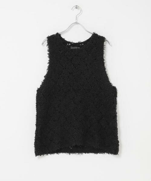 URBAN RESEARCH DOORS / アーバンリサーチ ドアーズ ベスト | mizuiro-ind　PATTERNED VEST（ブラック）
