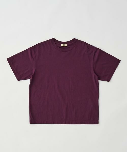URBAN RESEARCH DOORS / アーバンリサーチ ドアーズ Tシャツ | unfil　COTTONGARMENTDYEINGT-SHIRTS（バーガンディー）