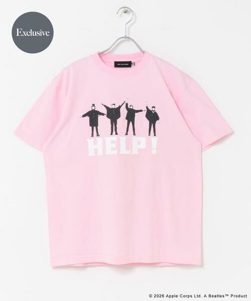 URBAN RESEARCH DOORS / アーバンリサーチ ドアーズ Tシャツ | 『別注』GOOD ROCK SPEED×DOORS　BEATLES HELP（ピンク系その他）