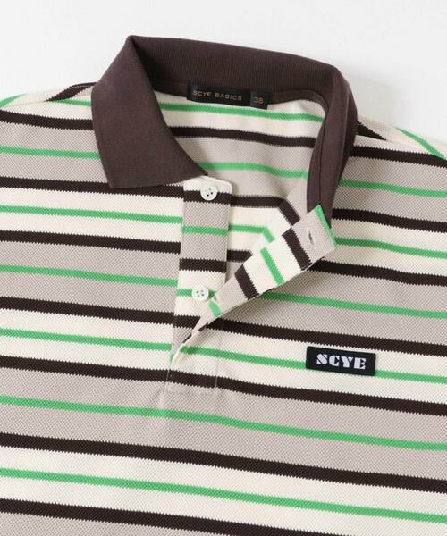 URBAN RESEARCH DOORS / アーバンリサーチ ドアーズ ポロシャツ | Scye　STRIPEDCOTTONSHIRTS | 詳細2